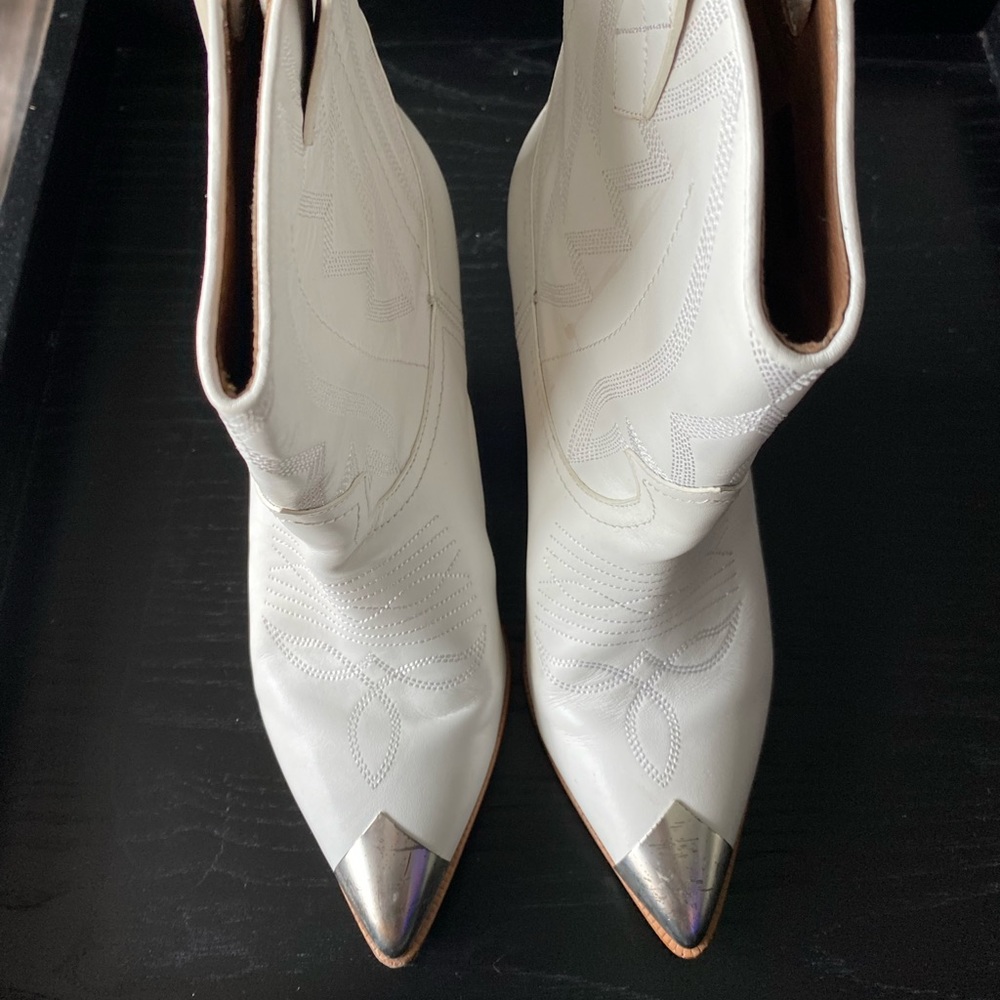 White cowboy boots